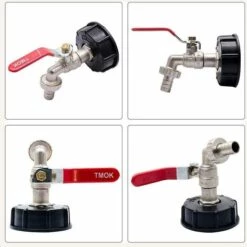 Devenirriche Robinet Extérieur En Laiton, Robinet Adaptateur De Réservoir D'Eau De 1/2 Pouce, Robinet Récupérateur D’Eau De Pluie, Matériel D’Arrosage Pour Jardin, Résistant à La Rouille Et Au Gel -Promos Récupération Magasin 64756170 5