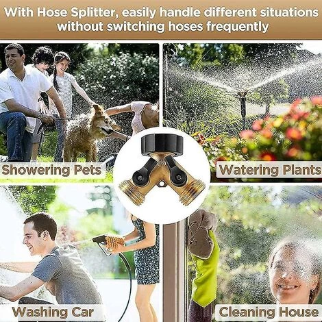 BAICCCF Robinet De Cuve De Récupération D'eau Connecteur En Y, Connecteur De Tuyau, Robinet De Machine à Laver Double, Distributeur En Y à 2 Voies, 3/4 Pouces Pour Connecter 2 Appareils, Pour Robinet De Jardin, Fo 5 BAICCCF Robinet De Cuve De Récupération D'eau Connecteur En Y, Connecteur De Tuyau, Robinet De Machine à Laver Double, Distributeur En Y à 2 Voies, 3/4 Pouces Pour Connecter 2 Appareils, Pour Robinet De Jardin, Fo – Image 3