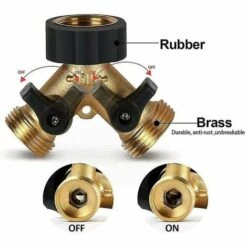 BAICCCF Robinet De Cuve De Récupération D'eau Connecteur En Y, Connecteur De Tuyau, Robinet De Machine à Laver Double, Distributeur En Y à 2 Voies, 3/4 Pouces Pour Connecter 2 Appareils, Pour Robinet De Jardin, Fo 10 BAICCCF Robinet De Cuve De Récupération D'eau Connecteur En Y, Connecteur De Tuyau, Robinet De Machine à Laver Double, Distributeur En Y à 2 Voies, 3/4 Pouces Pour Connecter 2 Appareils, Pour Robinet De Jardin, Fo -Promos Récupération Magasin 64771352 4