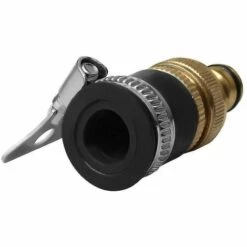 BAICCCF Robinet De Cuve De Récupération D'eau Connecteur De Robinet Rond, Connecteurs De Tuyau En Laiton De Diamètre Adaptateur Universel De Robinet De Tuyau D'arrosage, Or + Noir -Promos Récupération Magasin 64771364 5