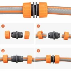 BAICCCF Robinet De Cuve De Récupération D'eau Kit De Réparation De Tuyau D'arrosage - 10 Pièces à Connecter 19 Mm (3/4 Pouce), Pour Une Connexion Facile Et Rapide Ou Un Tuyau De Réparation Sans Outils -Promos Récupération Magasin 64771382 5