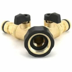 BAICCCF Robinet De Cuve De Récupération D'eau Connecteur En Y Pour Tuyau D'arrivée D'eau (2 Voies Pour Tuyau D'arrivée, Laiton 26,9 Mm (3/4"), Collecteur En Y -Promos Récupération Magasin 64771385 3
