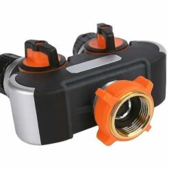 BAICCCF Robinet De Cuve De Récupération D'eau Distributeur D'arrosage à 2 Voies, Répartiteur De Tuyau D'arrosage, Connecteur De Tuyau D'arrosage, Débit D'eau Réglable, Idéal Pour Robinet Extérieur -Promos Récupération Magasin 64771421 4