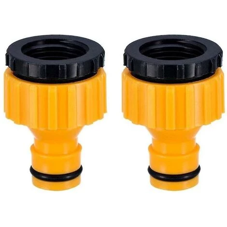 BAICCCF Robinet De Cuve De Récupération D'eau Lot De 2 Adaptateurs De Robinet Fileté En Plastique Bsp 2 En 1 Pour Tuyau De Robinet 3 BAICCCF Robinet De Cuve De Récupération D'eau Lot De 2 Adaptateurs De Robinet Fileté En Plastique Bsp 2 En 1 Pour Tuyau De Robinet