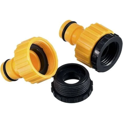 BAICCCF Robinet De Cuve De Récupération D'eau Lot De 2 Adaptateurs De Robinet Fileté En Plastique Bsp 2 En 1 Pour Tuyau De Robinet 6 BAICCCF Robinet De Cuve De Récupération D'eau Lot De 2 Adaptateurs De Robinet Fileté En Plastique Bsp 2 En 1 Pour Tuyau De Robinet – Image 4