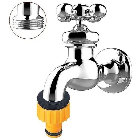 BAICCCF Robinet De Cuve De Récupération D'eau Lot De 2 Adaptateurs De Robinet Fileté En Plastique Bsp 2 En 1 Pour Tuyau De Robinet 7 BAICCCF Robinet De Cuve De Récupération D'eau Lot De 2 Adaptateurs De Robinet Fileté En Plastique Bsp 2 En 1 Pour Tuyau De Robinet – Image 5