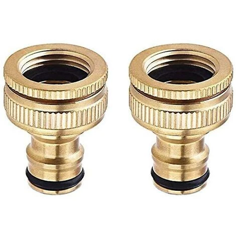 BAICCCF Autres Accessoires De Robinetterie Connecteur De Robinet De Jardin En Laiton 2 Pièces, Accessoires De Connecteur De Tuyau D'arrosage Connecteur De Tuyau D'eau De 3/4 Pouces, Adapté Au Robinet De Tuyau D'arrosage, La 3 BAICCCF Autres Accessoires De Robinetterie Connecteur De Robinet De Jardin En Laiton 2 Pièces, Accessoires De Connecteur De Tuyau D'arrosage Connecteur De Tuyau D'eau De 3/4 Pouces, Adapté Au Robinet De Tuyau D'arrosage, La