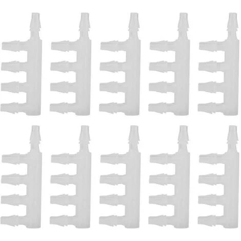 BAICCCF Robinet De Cuve De Récupération D'eau 10 Pièces Connecteurs De Tuyau D'air Transparents Pompe à Air D'aquarium Connecteur De Tuyau à Cinq Voies Pour Accessoire D'aquarium, 4.8mm 3 BAICCCF Robinet De Cuve De Récupération D'eau 10 Pièces Connecteurs De Tuyau D'air Transparents Pompe à Air D'aquarium Connecteur De Tuyau à Cinq Voies Pour Accessoire D'aquarium, 4.8mm