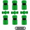 BAICCCF Robinet De Cuve De Récupération D'eau Connecteur De Tuyau D'arrosage Connecteur D'arrosage Accessoires De Tuyau (6 Connecteurs De Tuyau Rapides, 3 Connecteurs Mâles Doubles), Kit De Connexion Rapide Et Facile.
