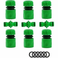BAICCCF Robinet De Cuve De Récupération D'eau Connecteur De Tuyau D'arrosage Connecteur D'arrosage Accessoires De Tuyau (6 Connecteurs De Tuyau Rapides, 3 Connecteurs Mâles Doubles), Kit De Connexion Rapide Et Facile.