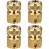 BAICCCF Autres Accessoires De Robinetterie 4 Connecteurs Rapides De Tuyau D'arrosage En Laiton, Connecteurs Rapides De Tuyau D'arrosage à Connecteur Rapide