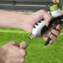 BAICCCF Autres Accessoires De Robinetterie 4 Connecteurs Rapides De Tuyau D'arrosage En Laiton, Connecteurs Rapides De Tuyau D'arrosage à Connecteur Rapide -Promos Récupération Magasin 64771449 4