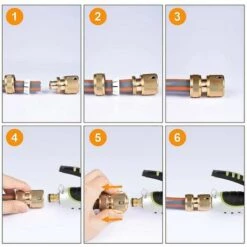 BAICCCF Autres Accessoires De Robinetterie 4 Connecteurs Rapides De Tuyau D'arrosage En Laiton, Connecteurs Rapides De Tuyau D'arrosage à Connecteur Rapide -Promos Récupération Magasin 64771449 5
