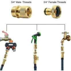 BAICCCF Robinet De Cuve De Récupération D'eau Tuyau D'arrosage Raccord Rapide Tuyau D'arrosage Extensible Connecteur Adaptateur Mâle à Femelle Pour Robinet Et Jet, 2 Ensembles 9 BAICCCF Robinet De Cuve De Récupération D'eau Tuyau D'arrosage Raccord Rapide Tuyau D'arrosage Extensible Connecteur Adaptateur Mâle à Femelle Pour Robinet Et Jet, 2 Ensembles -Promos Récupération Magasin 64771461 3