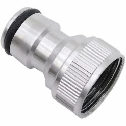 BAICCCF Robinet De Cuve De Récupération D'eau Lot De 2 Connecteurs De Robinet Universels En Cuivre Argenté De 1/2 Pouce Pour Tuyau D'arrosage Et Raccords De Raccordement De Robinet Adaptateurs De Robinet Pour La Cuisine -Promos Récupération Magasin 64771462 3