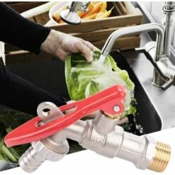 LLOVE Outil De Jardin En Plein Air De Robinet Verrouillable De Robinet Deau De Fil En Laiton -Promos Récupération Magasin 64870402 3