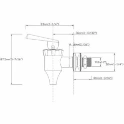 LLOVE Distributeur à Robinet De Bière Distributeur Pour Boissons In Acier Inoxydable, 16mm -Promos Récupération Magasin 64871479 5