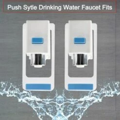 LLOVE Refroidisseur Eau Robinet Plastique Distributeur Eau Nettoyer Robinet Convient Adaptateur Universel Chaud Froid Eau Robinet Remplacement Bleu 2 Pcs -Promos Récupération Magasin 64871486 3