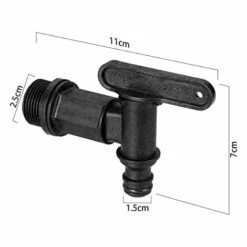 LITZEE Robinet Cuve 1000l Plastique,Adaptateur De Boîte De Rangement D'eau IBC,Adaptateur Robinet Tuyau Arrosage,pour Recuperateur Eau De Pluie, Réservoir De Carburant (Plastique) 10 LITZEE Robinet Cuve 1000l Plastique,Adaptateur De Boîte De Rangement D'eau IBC,Adaptateur Robinet Tuyau Arrosage,pour Recuperateur Eau De Pluie, Réservoir De Carburant (Plastique) -Promos Récupération Magasin 65109544 4