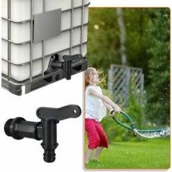 MèREÉTERNEL Robinet Cuve Plastique,Adaptateur De Boîte De Rangement D'eau IBC,Adaptateur Robinet Tuyau Arrosage,pour Recuperateur Eau De Pluie, Avec Joint, Contre-écrou Et Raccord De Robinet, 3/4" (1PCS) Ternel -Promos Récupération Magasin 65335194 5