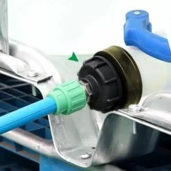 CESIèCLEFOU Adaptateur De Réservoir De Vidange Plastique Eau Réservoir Couvercle Adaptateur En S60x6 IBC Adaptateurs Raccords Filetages Épais Robinets （1/2 3/4 1 Pouce Noir 3 Pièces）Lefou -Promos Récupération Magasin 65642142 4
