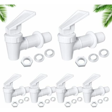 KAEJYIUT Plastique Robinet,Robinet De Tonneau, Distributeur De Boissons,pour Homebrew Barrel Fermenter Vin Bière Distributeur De Jus De Boisson Spigot(6 Pieces) 3 KAEJYIUT Plastique Robinet,Robinet De Tonneau, Distributeur De Boissons,pour Homebrew Barrel Fermenter Vin Bière Distributeur De Jus De Boisson Spigot(6 Pieces)