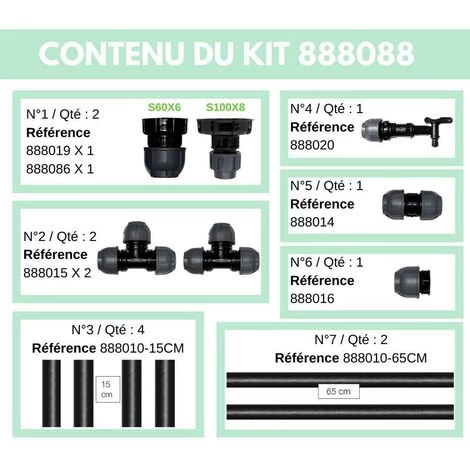 MULTICUVES Kit Raccordement 2 Cuves Eau 1000 L - S60X6 / S100X8 6 MULTICUVES Kit Raccordement 2 Cuves Eau 1000 L - S60X6 / S100X8 – Image 4