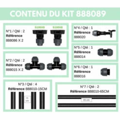 MULTICUVES Kit Raccordement 2 Cuves Eau 1000 L - S100X8 / S100X8 -Promos Récupération Magasin 6591791 3