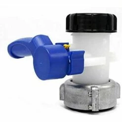 JOORRT Vanne Papillon De Rechange Pour Cuve IBC Jusqu'à 1000 L Ou Citerne, Avec Adaptateur Pour Bride DN50 (75 Mm, Aluminium)