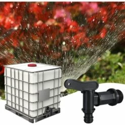 YEURIé Robinet Cuve Plastique,Adaptateur De Boîte De Rangement D'eau IBC,Adaptateur Robinet Tuyau Arrosage,pour Recuperateur Eau De Pluie, Recuperateur D Eau De Pluie, 3/4" -Promos Récupération Magasin 66175027 4