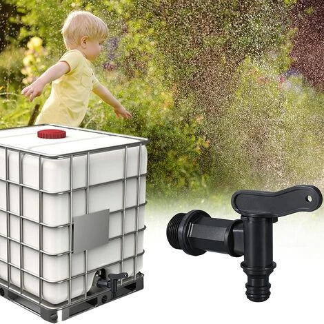 Robinet Cuve Plastique,Adaptateur De Boîte De Rangement D'eau IBC,Adaptateur Robinet Tuyau Arrosage,pour Recuperateur Eau De Pluie, Avec Joint, Contre-écrou Et Raccord De Robinet, 3/4" (2PCS) Ephé 6 Robinet Cuve Plastique,Adaptateur De Boîte De Rangement D'eau IBC,Adaptateur Robinet Tuyau Arrosage,pour Recuperateur Eau De Pluie, Avec Joint, Contre-écrou Et Raccord De Robinet, 3/4" (2PCS) Ephé – Image 4
