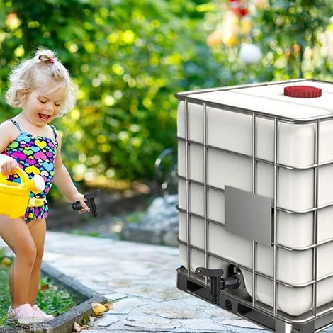 Robinet Cuve Plastique,Adaptateur De Boîte De Rangement D'eau IBC,Adaptateur Robinet Tuyau Arrosage,pour Recuperateur Eau De Pluie, Avec Joint, Contre-écrou Et Raccord De Robinet, 3/4" (2PCS) Ephé 7 Robinet Cuve Plastique,Adaptateur De Boîte De Rangement D'eau IBC,Adaptateur Robinet Tuyau Arrosage,pour Recuperateur Eau De Pluie, Avec Joint, Contre-écrou Et Raccord De Robinet, 3/4" (2PCS) Ephé – Image 5