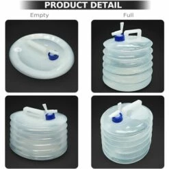 HEGUYEY Seau à Eau, Réservoir D'eau Pliable Et Portable De 10 L, Réservoir D'eau Sans BPA Pour Le Camping, La Randonnée, La Pêche, L'escalade -Promos Récupération Magasin 66817318 2