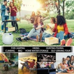 HEGUYEY Seau à Eau, Réservoir D'eau Pliable Et Portable De 10 L, Réservoir D'eau Sans BPA Pour Le Camping, La Randonnée, La Pêche, L'escalade -Promos Récupération Magasin 66817318 5