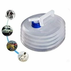 HEGUYEY Bidon Pliable 10L, Bidon D'eau Pliable Avec Robinet, Rond, Alimentaire (récipient D'eau Pliable) -Promos Récupération Magasin 66817856 3