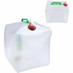 AOUGO Bidons D'eau Pliables 10L, Récipient à Eau Pour Sac à Dos | Pot D'eau Potable De Voiture Avec Poignée Robinet Bouchon à Vis, Pour Randonnée En Plein Air Pique-nique Voyage Barbecue Pique-nique, 10L (1pcs)