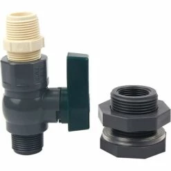 BAICCCF Robinet De Cuve De Récupération D'eau Pièces Connecteur Pvc Réservoirs D'eau 3/4 Pouces Pvc Pluie Baril Robinet Avec Raccord De Cloison Et Adaptateur De Tuyau -Promos Récupération Magasin 66994997 5