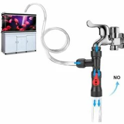 BAICCCF Robinet De Cuve De Récupération D'eau 1 Pièces Auto Aquarium Changeur D'eau Kit Adaptateur De Robinet Pompe De Changement D'eau Outils De Nettoyage Nettoyeur De Réservoir De Poisson