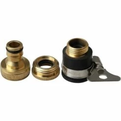 BAICCCF Robinet De Cuve De Récupération D'eau Connecteur De Robinet Rond 2 Pièces, Connecteurs De Tuyau En Laiton De 1/2 '' à 3/4 '' De Diamètre Adaptateur Universel De Robinet De Tuyau D'arrosage -Promos Récupération Magasin 66995064 4