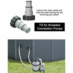 BAICCCF Robinet De Cuve De Récupération D'eau Adaptateur De Tuyau De Tuyau Universel 2 Pièces 4.3*2.76*2.2*1.6*1 Pouces Raccord Haute Pression Robinet Adaptateur De Robinet D'eau Connecteur Rapide Pour Piscine -Promos Récupération Magasin 66995150 4