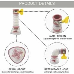 BAICCCF Robinet De Cuve De Récupération D'eau 2pcs 360 Aérateur D'évier De Cuisine Rotatif, Tête De Robinet De Cuisine, Purificateur D'eau Pivotant, économie D'eau, Adaptateur De Filtre De Robinet, Bec D'extension Anti-éclaboussures -Promos Récupération Magasin 66995155 3