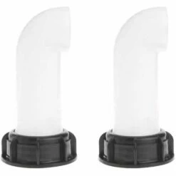 BAICCCF Robinet De Cuve De Récupération D'eau Adaptateur De Réservoir D'eau 2 Pièces, Vanne De Réservoir D'eau, Adaptateur De Réservoir De Vidange Ibc Pour Réservoirs D'eau Ibc, Vannes De Tonnage, Irrigation Agricole, Pipelines, Plastique, 6