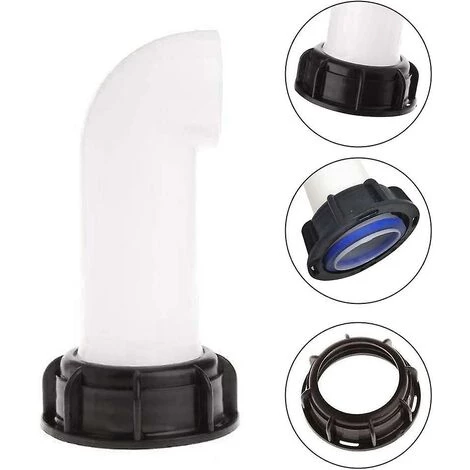 BAICCCF Robinet De Cuve De Récupération D'eau Adaptateur De Réservoir D'eau 2 Pièces, Vanne De Réservoir D'eau, Adaptateur De Réservoir De Vidange Ibc Pour Réservoirs D'eau Ibc, Vannes De Tonnage, Irrigation Agricole, Pipelines, Plastique, 6 4 BAICCCF Robinet De Cuve De Récupération D'eau Adaptateur De Réservoir D'eau 2 Pièces, Vanne De Réservoir D'eau, Adaptateur De Réservoir De Vidange Ibc Pour Réservoirs D'eau Ibc, Vannes De Tonnage, Irrigation Agricole, Pipelines, Plastique, 6 – Image 2