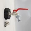 BAICCCF Robinet De Cuve De Récupération D'eau Pièces Adaptateur 1000, Adaptateur De Réservoir Ibc S60x6 Adaptateur De Réservoir Pour Robinet De Jardin En Laiton 1.27cm Tuyau De Mazout