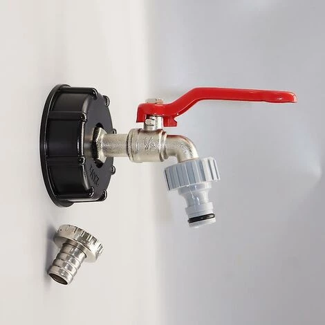 BAICCCF Robinet De Cuve De Récupération D'eau Pièces Adaptateur 1000, Adaptateur De Réservoir Ibc S60x6 Adaptateur De Réservoir Pour Robinet De Jardin En Laiton 1.27cm Tuyau De Mazout 3 BAICCCF Robinet De Cuve De Récupération D'eau Pièces Adaptateur 1000, Adaptateur De Réservoir Ibc S60x6 Adaptateur De Réservoir Pour Robinet De Jardin En Laiton 1.27cm Tuyau De Mazout