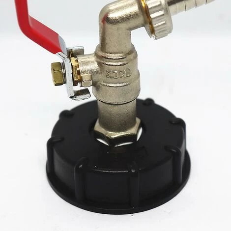 BAICCCF Robinet De Cuve De Récupération D'eau Pièces Adaptateur 1000, Adaptateur De Réservoir Ibc S60x6 Adaptateur De Réservoir Pour Robinet De Jardin En Laiton 1.27cm Tuyau De Mazout 5 BAICCCF Robinet De Cuve De Récupération D'eau Pièces Adaptateur 1000, Adaptateur De Réservoir Ibc S60x6 Adaptateur De Réservoir Pour Robinet De Jardin En Laiton 1.27cm Tuyau De Mazout – Image 3