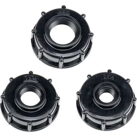 BAICCCF Robinet De Cuve De Récupération D'eau Pièces Adaptateur De Réservoir De Vidange Ibc Adaptateur De Couvercle De Réservoir D'eau En Plastique Vers Adaptateurs S60x6 Ibc Raccords Filetages épais Robinets 1/2 3/4 1 Pouce Noir 3 BAICCCF Robinet De Cuve De Récupération D'eau Pièces Adaptateur De Réservoir De Vidange Ibc Adaptateur De Couvercle De Réservoir D'eau En Plastique Vers Adaptateurs S60x6 Ibc Raccords Filetages épais Robinets 1/2 3/4 1 Pouce Noir