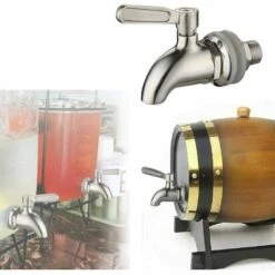 YIENJAOY Robinet De Cuve De Récupération D'eau, AGILITY Distributeur De Boissons En Acier Inoxydable Robinet De Robinet De Remplacement Pour Homebrew Barrel Fermenter Vin Bière Distributeur De Jus De Boisson Spigot 9 YIENJAOY Robinet De Cuve De Récupération D'eau, AGILITY Distributeur De Boissons En Acier Inoxydable Robinet De Robinet De Remplacement Pour Homebrew Barrel Fermenter Vin Bière Distributeur De Jus De Boisson Spigot -Promos Récupération Magasin 67431681 3