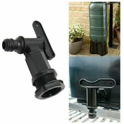 QERSTA Robinet Cuve Plastique,Adaptateur De Boîte De Rangement D'eau IBC,Adaptateur Robinet Tuyau Arrosage,pour Recuperateur Eau De Pluie, Réservoir De Carburant (Plastique),une Pièce, Noir,Fonepro 10 QERSTA Robinet Cuve Plastique,Adaptateur De Boîte De Rangement D'eau IBC,Adaptateur Robinet Tuyau Arrosage,pour Recuperateur Eau De Pluie, Réservoir De Carburant (Plastique),une Pièce, Noir,Fonepro -Promos Récupération Magasin 67546674 4