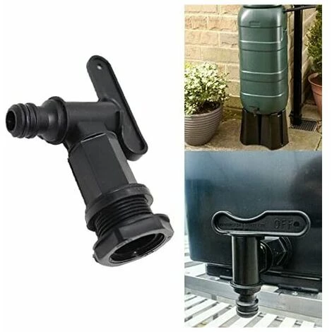 QERSTA Robinet Cuve Plastique,Adaptateur De Boîte De Rangement D'eau IBC,Adaptateur Robinet Tuyau Arrosage,pour Recuperateur Eau De Pluie, Réservoir De Carburant (Plastique),une Pièce, Noir,Fonepro 6 QERSTA Robinet Cuve Plastique,Adaptateur De Boîte De Rangement D'eau IBC,Adaptateur Robinet Tuyau Arrosage,pour Recuperateur Eau De Pluie, Réservoir De Carburant (Plastique),une Pièce, Noir,Fonepro – Image 4